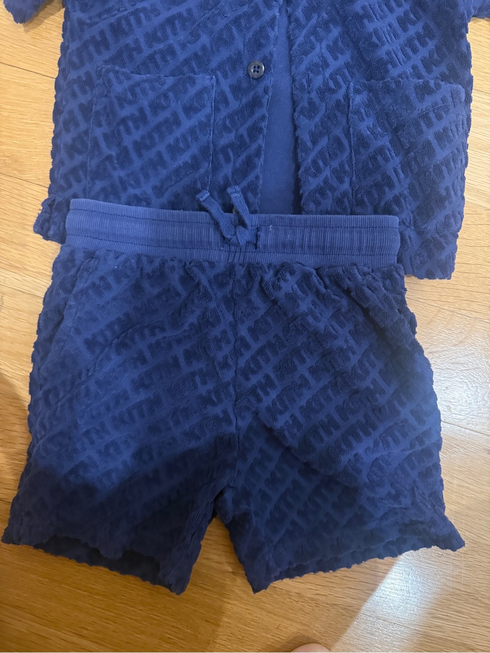 Kith Navy Textured TerryCloth Matching Set - Picture 3 of 6